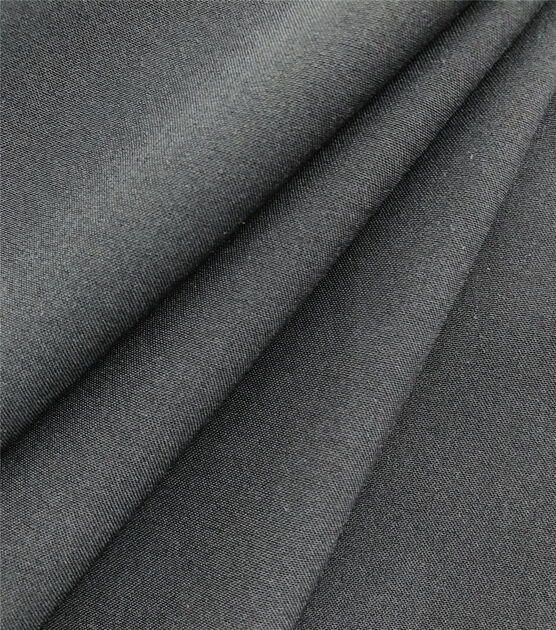 Silky Solids Stretch Chiffon Fabric Black, , hi-res, image 4