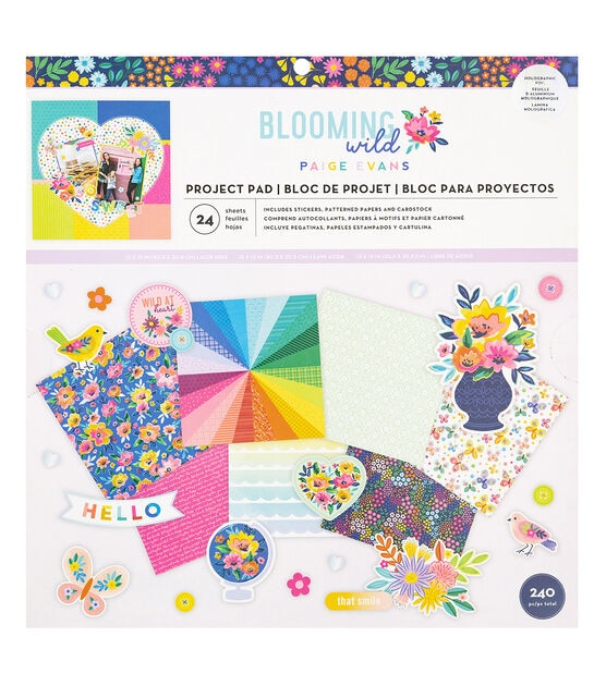 American Crafts Paige Evans Bloom Wild Project Pad