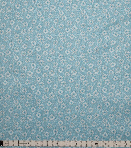 Flower Patch on Light Blue Quilt Cotton Fabric by Keepsake Calico