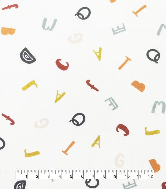 ABC Letters Nursery Flannel Fabric by Lil' POP!, , hi-res, image 4