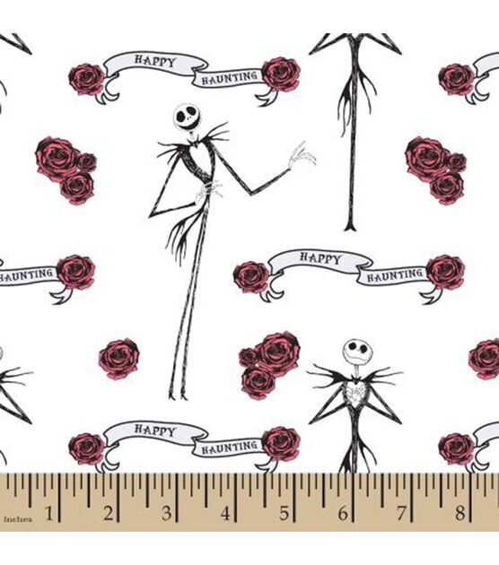 Jack & Roses Nightmare Before Christmas Cotton Fabric