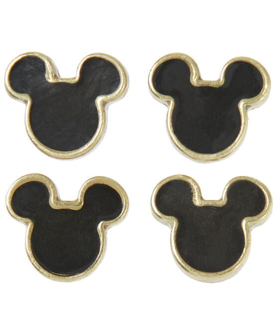 Blumenthal Lansing 5/8" Black Enamel Mickey Head Shank Buttons 4pk, , hi-res, image 3