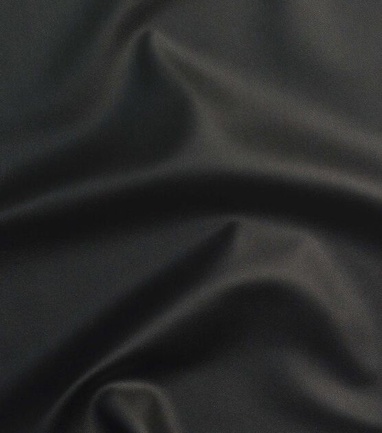 High Stretch Elastic Black Faux Leather PU fabric material for clothes BY  YARD