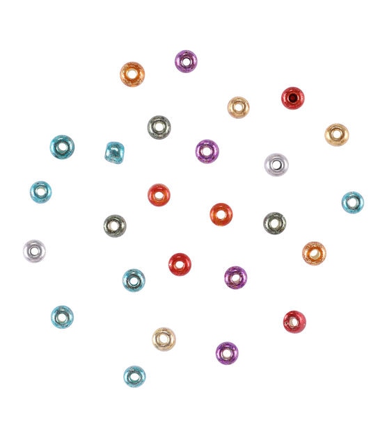 3.5oz Metallic Glass Seed Beads by hildie & jo, , hi-res, image 2