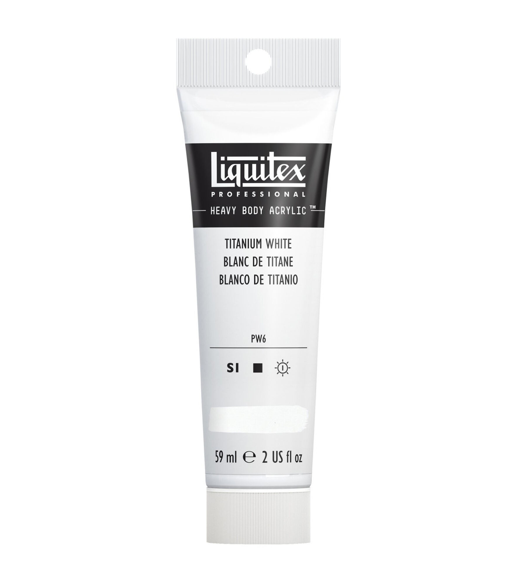 Liquitex Professional Heavy Body Acrylic Color 2 oz Tube, Titan White, hi-res