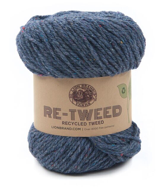 Lion Brand Re Tweed Worsted 3.5oz Wool Blend Yarn, , hi-res, image 1