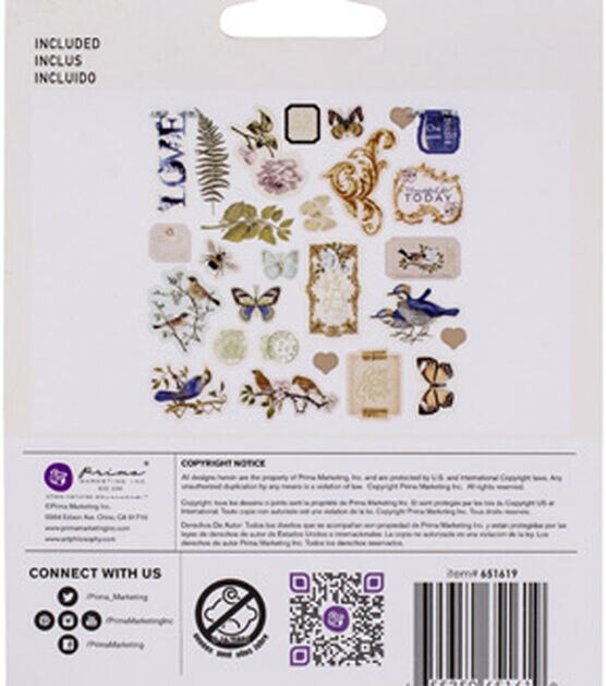 Nature Lover Cardstock Ephemera 27 Pkg Shapes Tags Words Foiled Accen, , hi-res, image 3