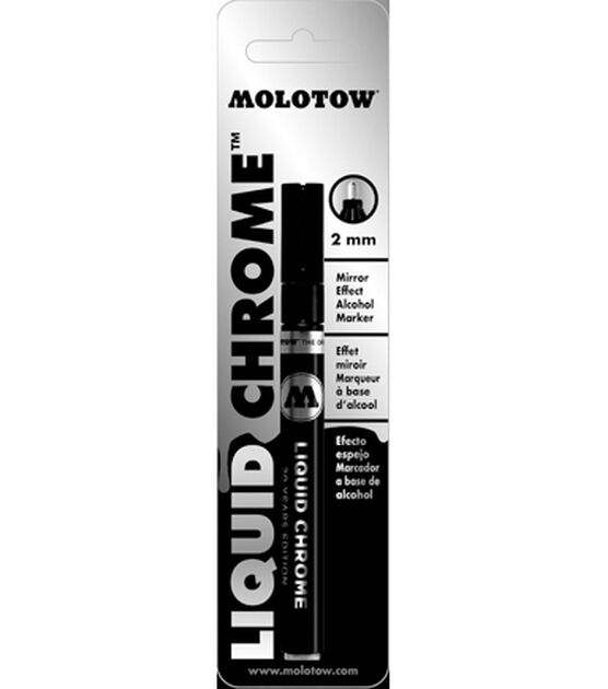 MOLOTOW Liquid Chrome Alcohol Paint Pump Marker, 2mm, 1 Each