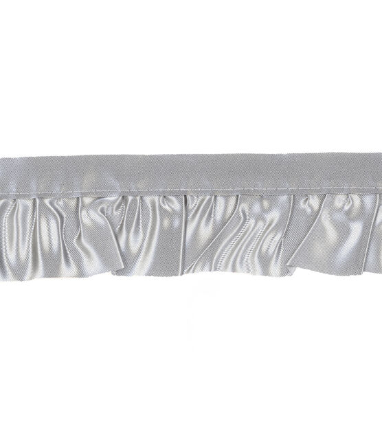 Simplicity Ruffled Trim 1.88" Gray, , hi-res, image 2