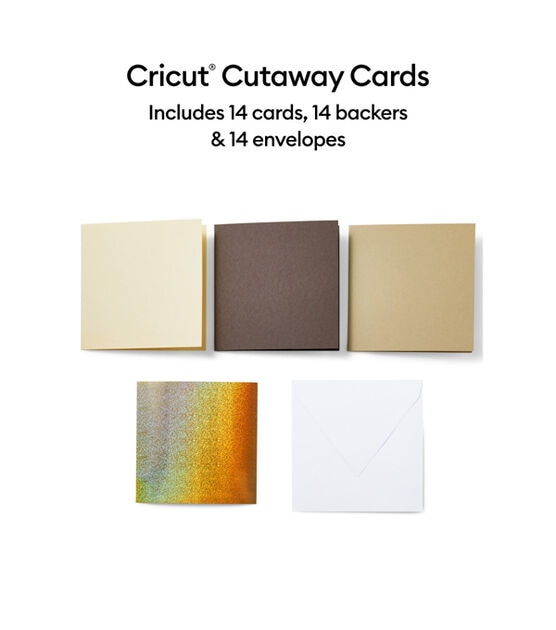 Cricut 36ct Neutrals Sampler S40 Cutaway Cards, , hi-res, image 2