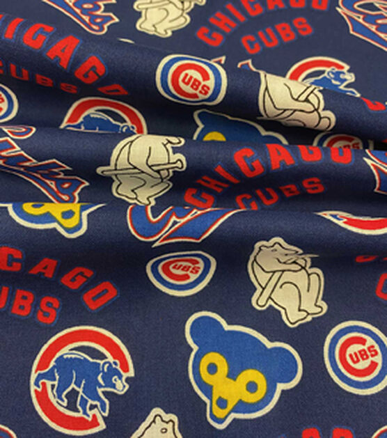 Fabric Traditions Cooperstown Chicago Cubs Cotton Fabric, , hi-res, image 3