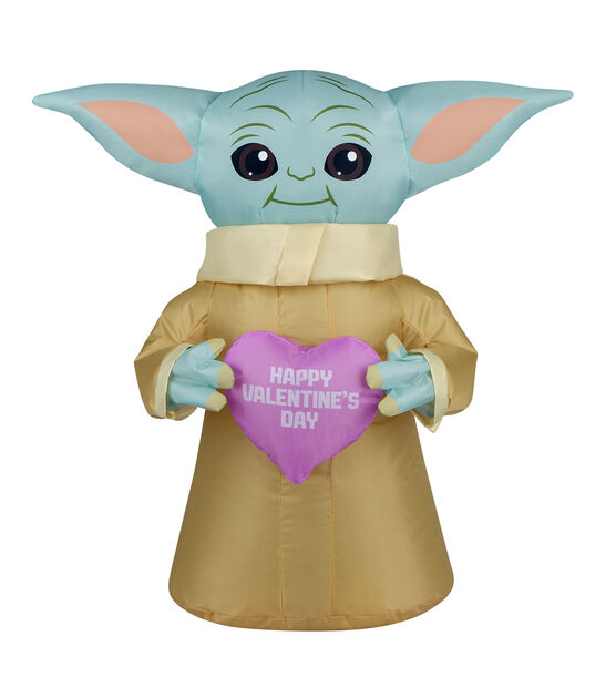 National Tree 20" Inflatable Valentine’s Baby Yoda