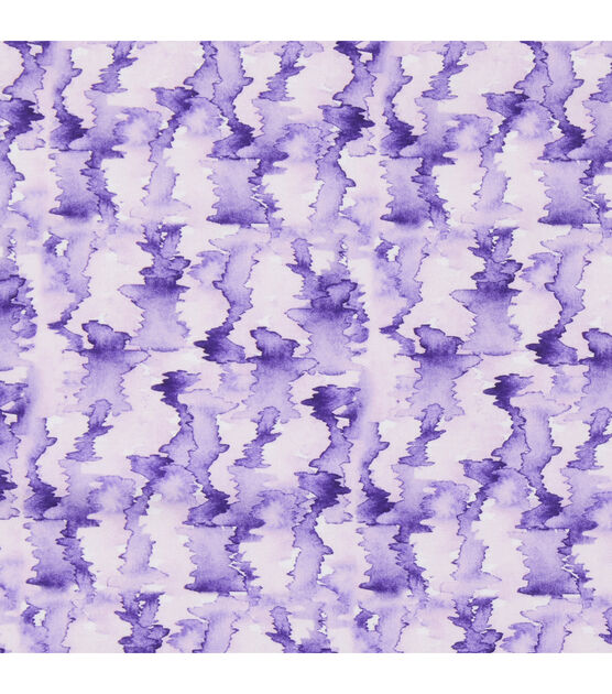 Squiggled Shapes Packed Purple Premium Cotton Lawn Fabric