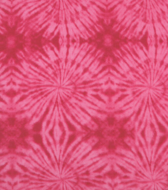 Pink Tie Dye Anti Pill Fleece Fabric