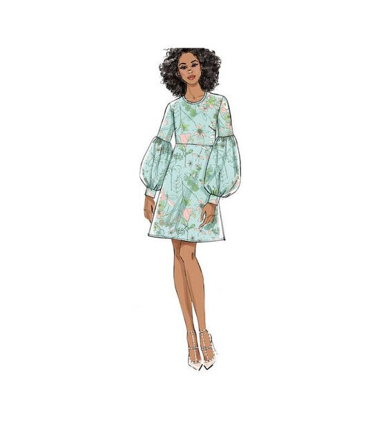 Vogue V9344 Size 14 to 22 Misses Dress Sewing Pattern, , hi-res, image 3