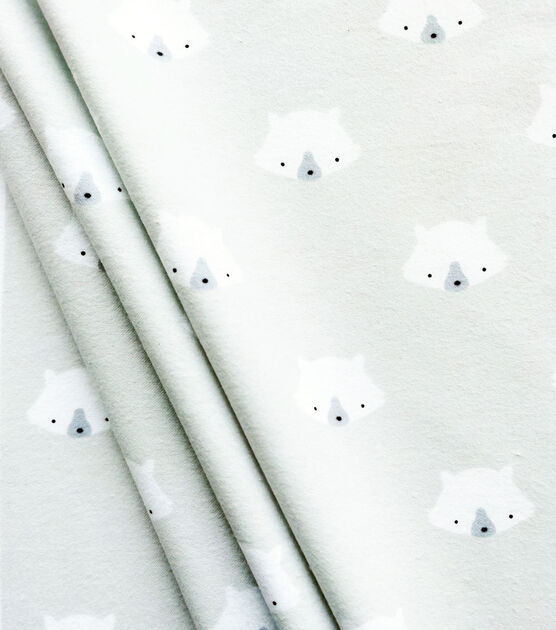 Arctic Bears Nursery Flannel Fabric by Lil' POP!, , hi-res, image 2