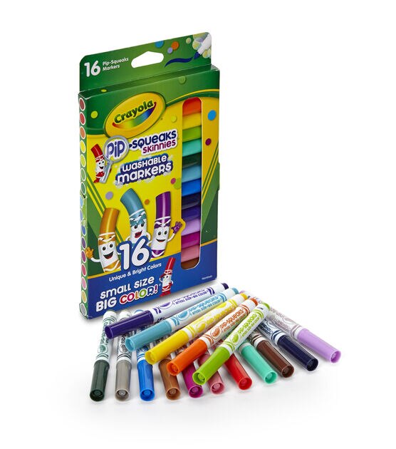 Crayola 16ct Pip Squeaks Skinnies Washable Markers, , hi-res, image 3