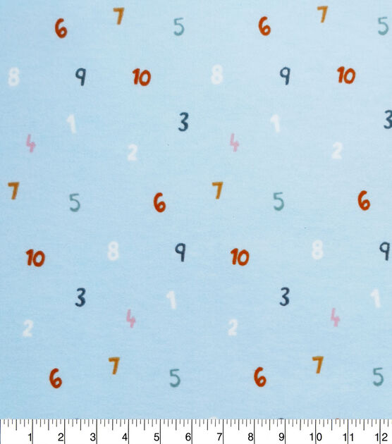 Numbers Nursery Flannel Fabric by Lil' POP!, , hi-res, image 3
