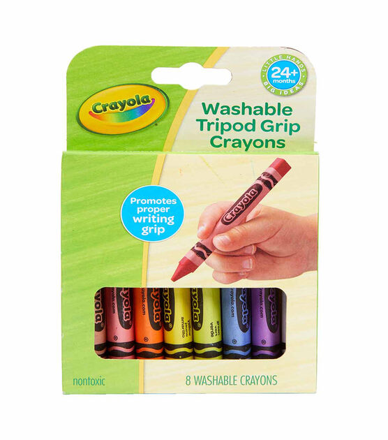 Crayola 8ct Washable Triangular Crayons, , hi-res, image 2