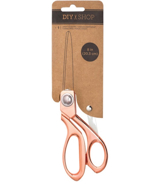 American Crafts DIY Shop Scissors 8'' Rose Gold