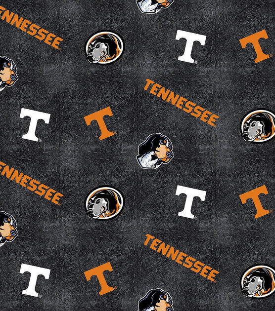 University of Tennessee Volunteers Flannel Fabric 42" Distressed Logo