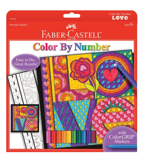 Color By Number Kit 9"X9" LOVE