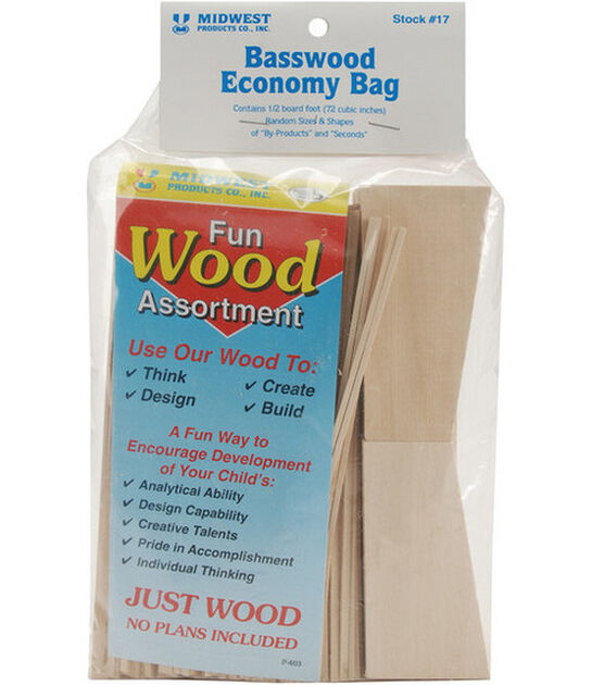 Midwest Products Assorted Basswood Economy Bag