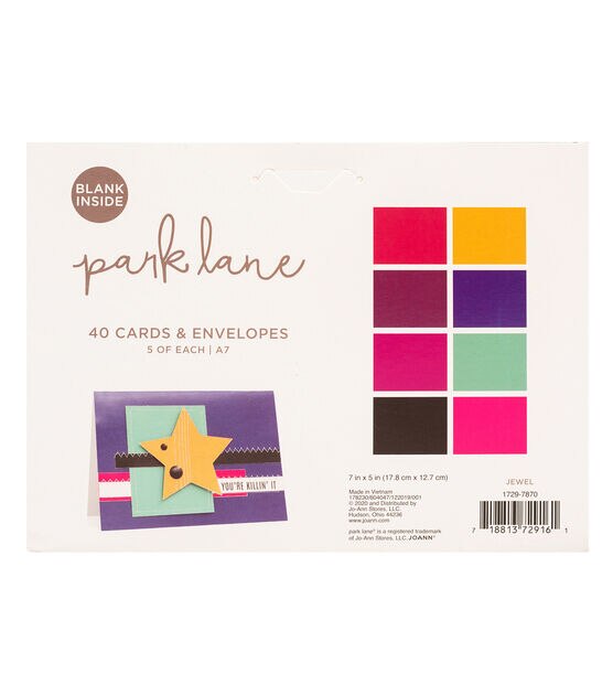 80ct Jewel A7 Cards & Envelopes by Park Lane, , hi-res, image 3