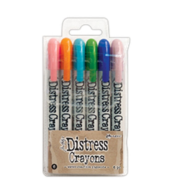 Tim Holtz 6ct Distress Crayons Set, , hi-res, image 1