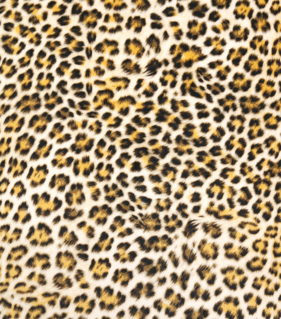 Leopard Print Sew Lush Fleece Fabric