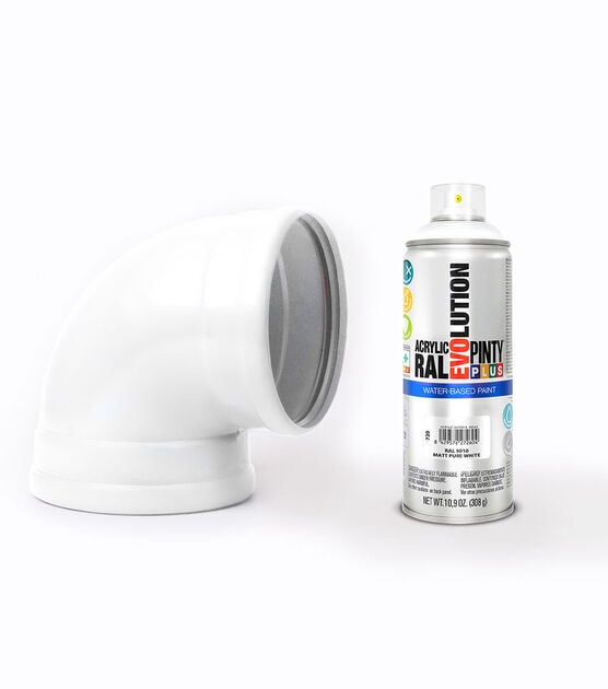 Pintyplus Water Based Spray Paint Matte Pure White 10.9oz