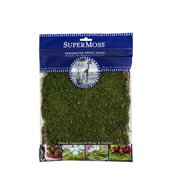 Super Moss 2oz Preserved Green Sheet Moss, , hi-res, image 1