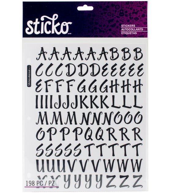 Sticko Alphabet Stickers-Black Dot Numbers Small - 015586927504