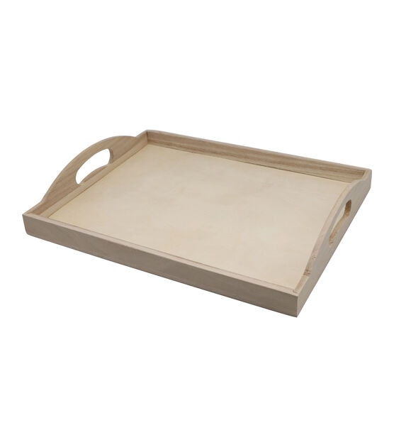 14 x 11 Wood Tray With Handles by Park Lane
