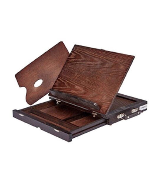 KINGART Adjustable Wood Desk Table Easel Stand Espresso Finish