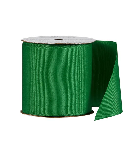 Apple Green - Grosgrain Ribbon Solid Color - ( W: 1-1/2 Inch