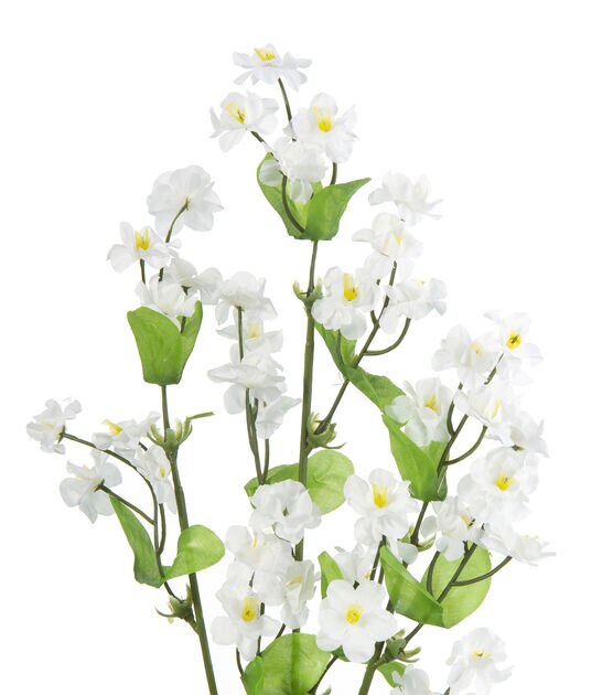 20" White Blossom Stem by Bloom Room, , hi-res, image 2