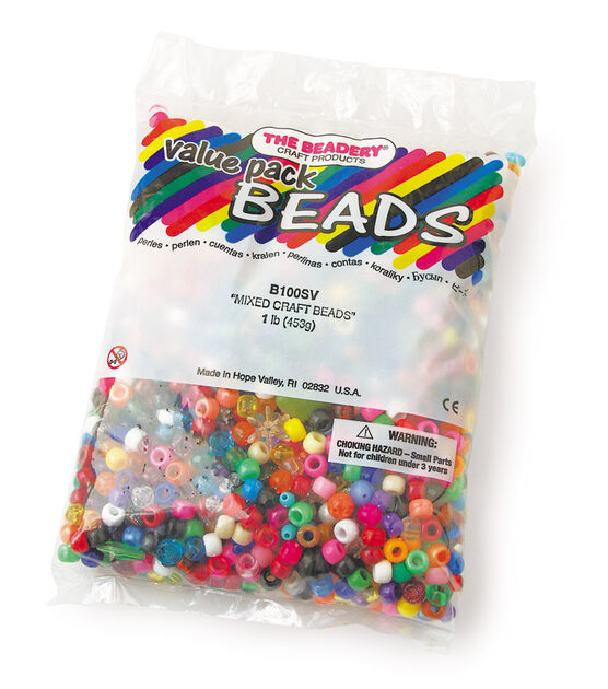 The Beadery 1lb Bag Assorted Beads
