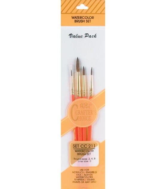 Crafter's Choice Watercolor Brush Set 4 Pack