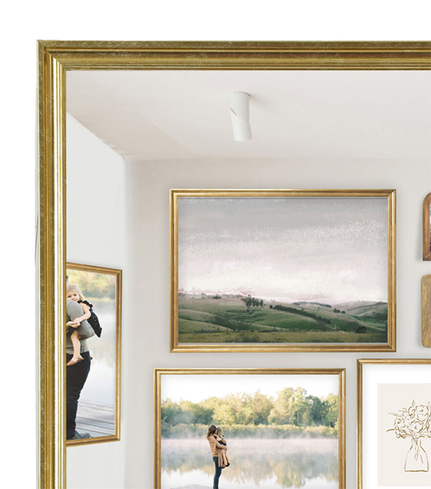 Assorted Color Poster Frames by Place & Time, Brass, swatch