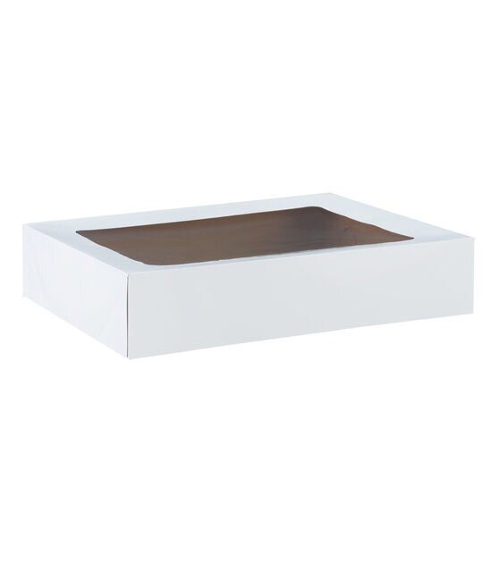19" x 14" Corrugated Cardboard Cake Boxes With Windowed Lids 4ct by STIR, , hi-res, image 2