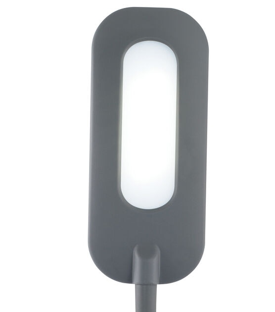 OttLite 18" Grey Adjustable Soft Touch LED Desk Lamp, , hi-res, image 4