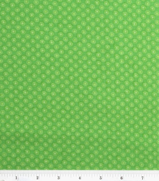 Green Lined Dots Quilt Cotton Fabric by Keepsake Calico