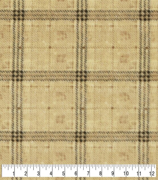 Plaid Luxe Fleece Fabric, , hi-res, image 3