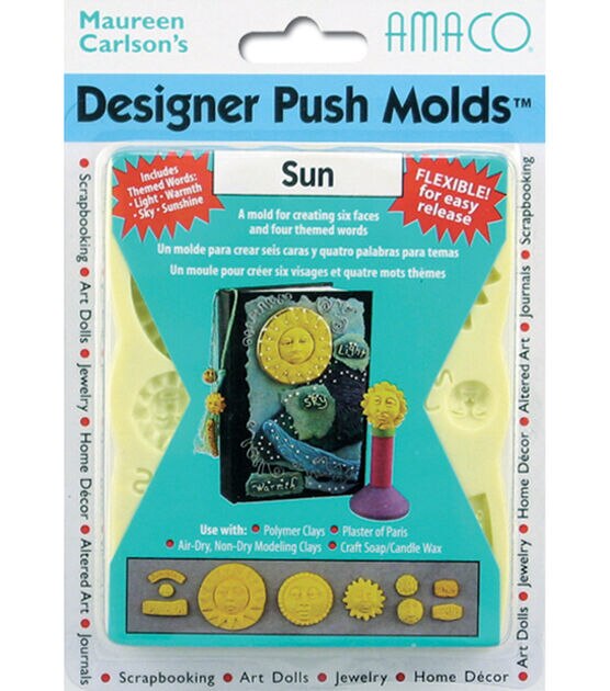 Amaco Rubber Sun Designer Push Molds