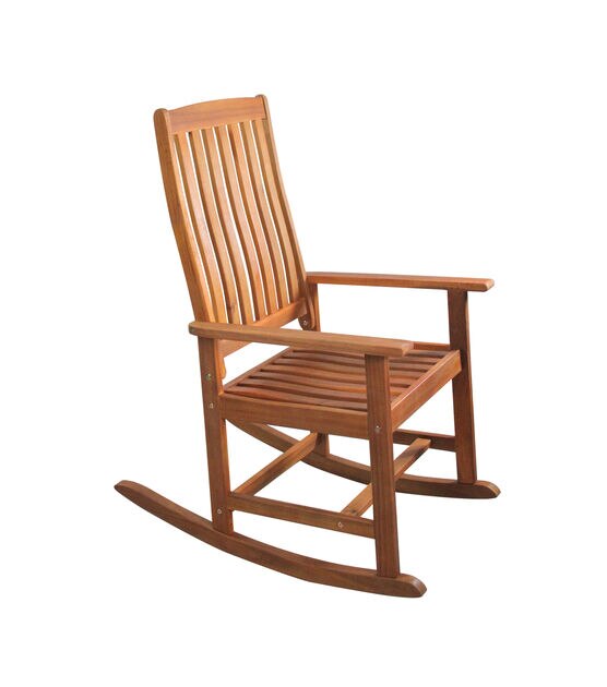 Northlight 43" Brown Comfortable Outdoor Patio Rocking Chair