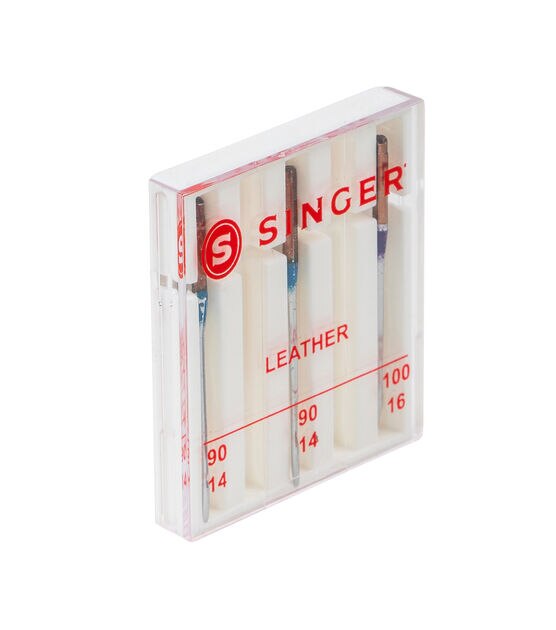 SINGER Leather Machine Needles Assorted Sizes 3ct, , hi-res, image 3