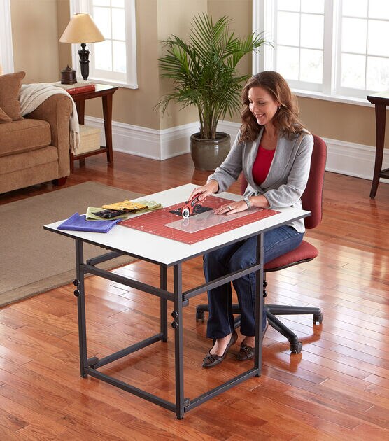 Sullivans Adjustable Add a Table Craft Table, , hi-res, image 5