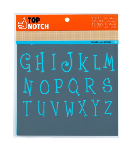 85 x 95 Whimsical Alphabet Stencil by Top Notch