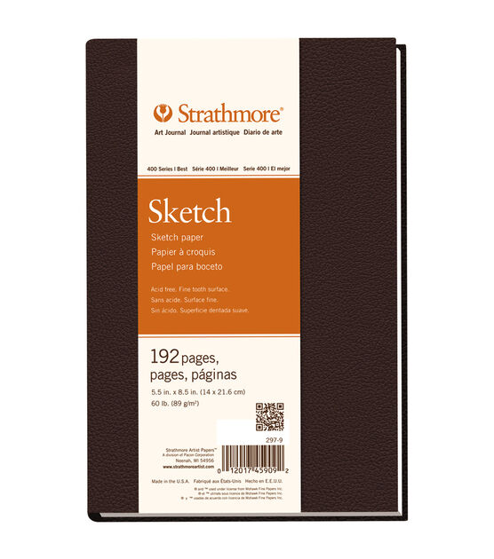 Strathmore Sketch Book 5.5"X8.5" 60lb 192 Pages